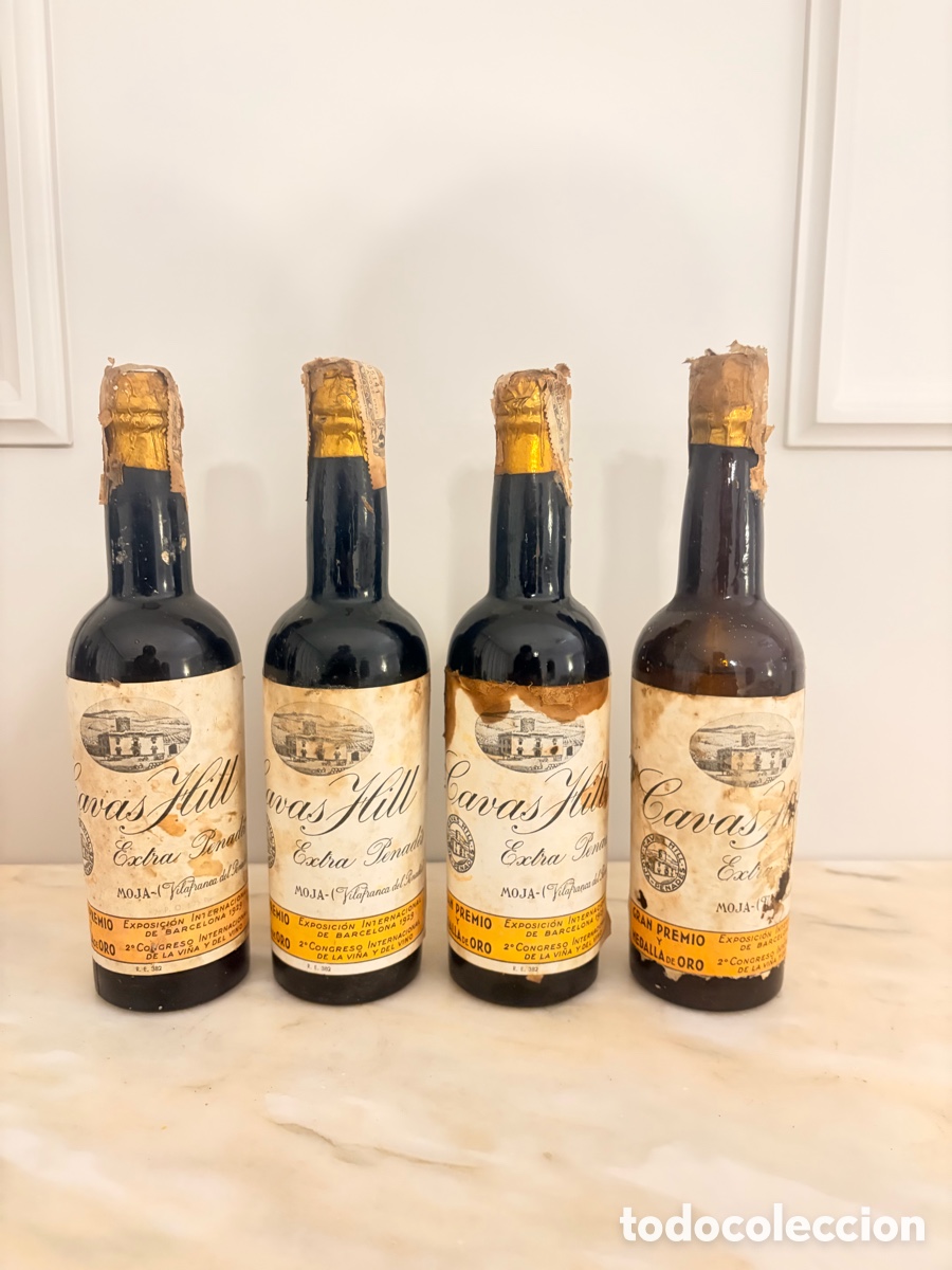 Botellas antiguas: Cavas hill extra Penad&eacute;s - 1940s - Foto 1