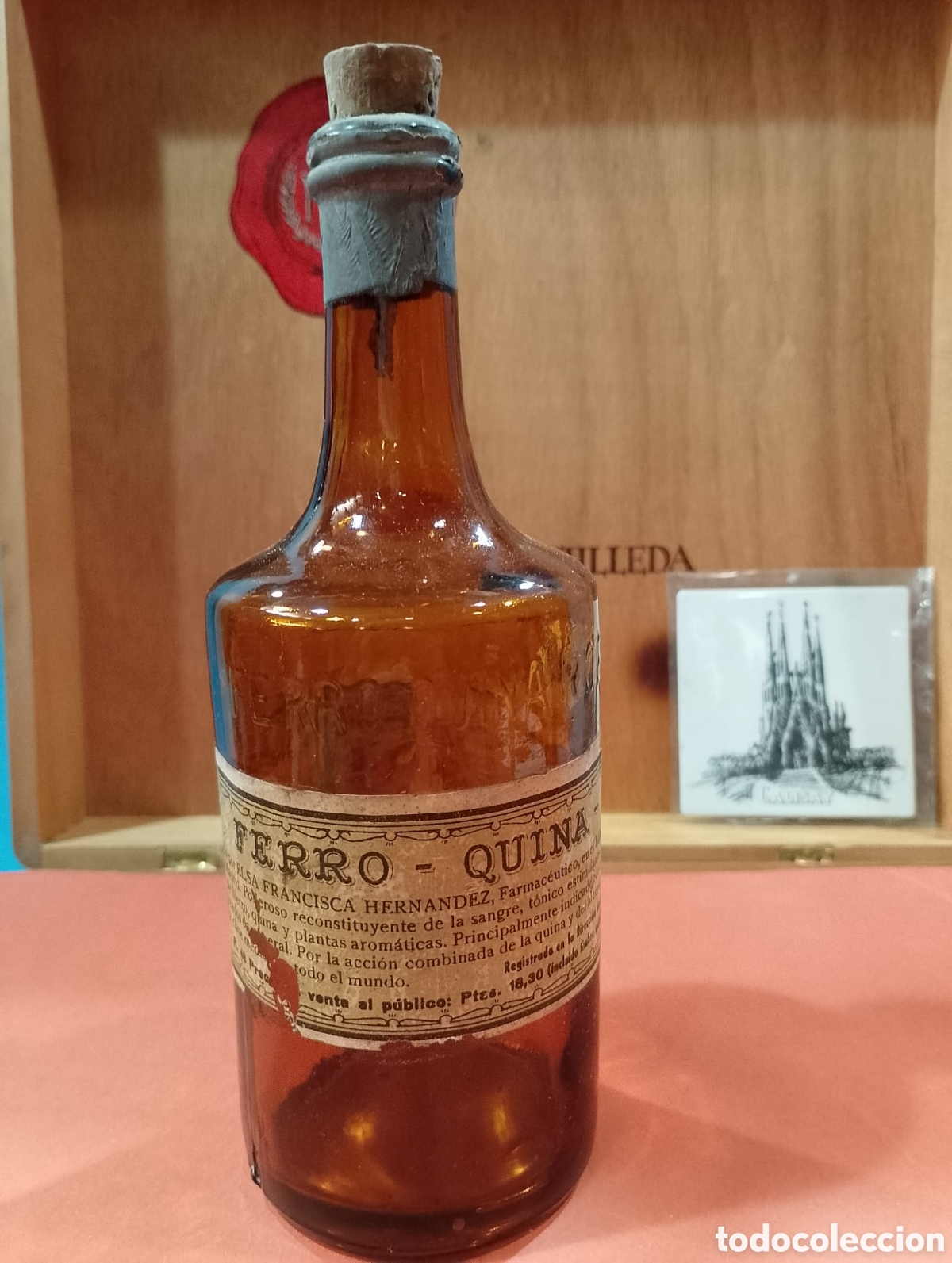 Botellas antiguas: Botella Ferro-Quina Robur - Foto 2