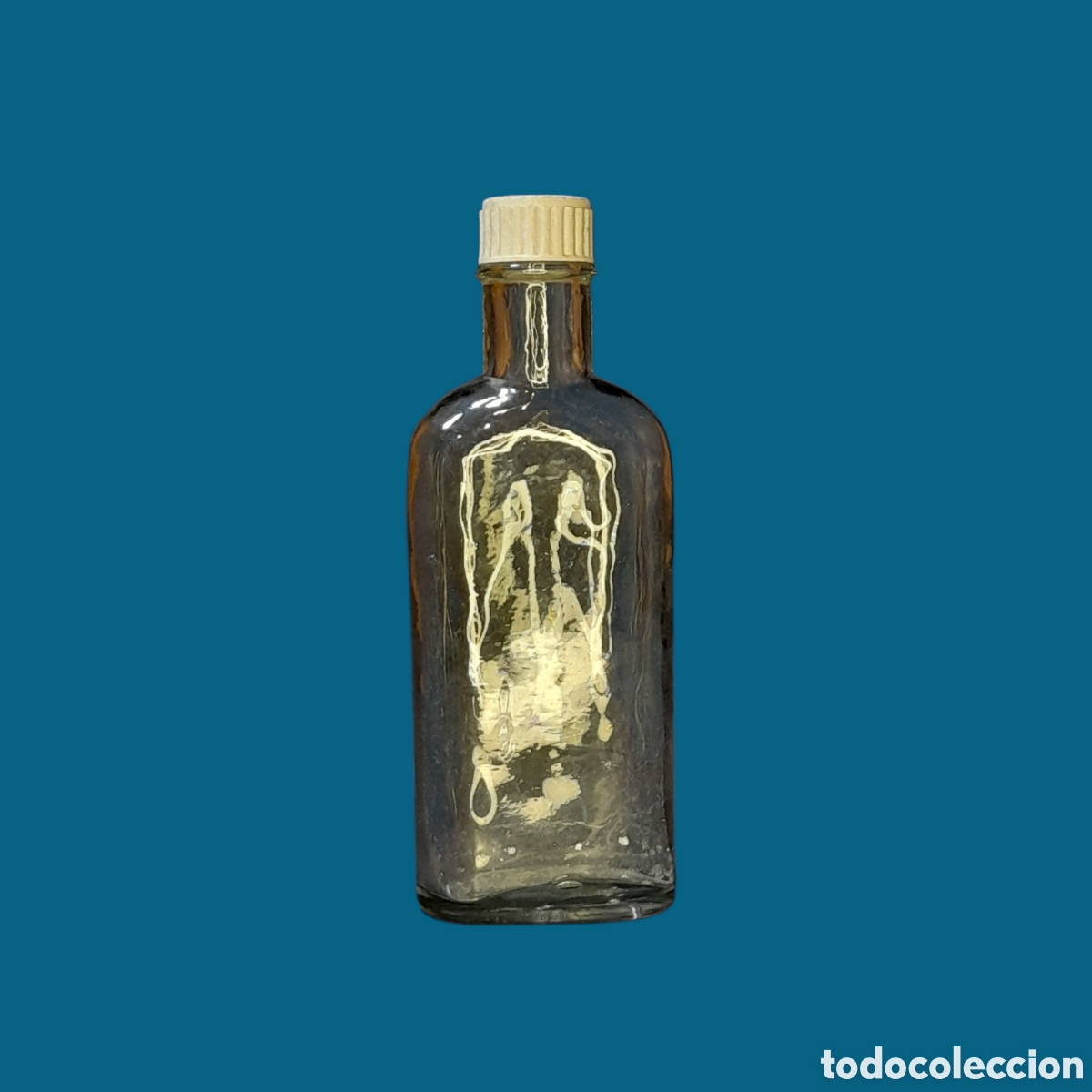 Botellas antiguas: Antigua botella de medicamentos. - Foto 2