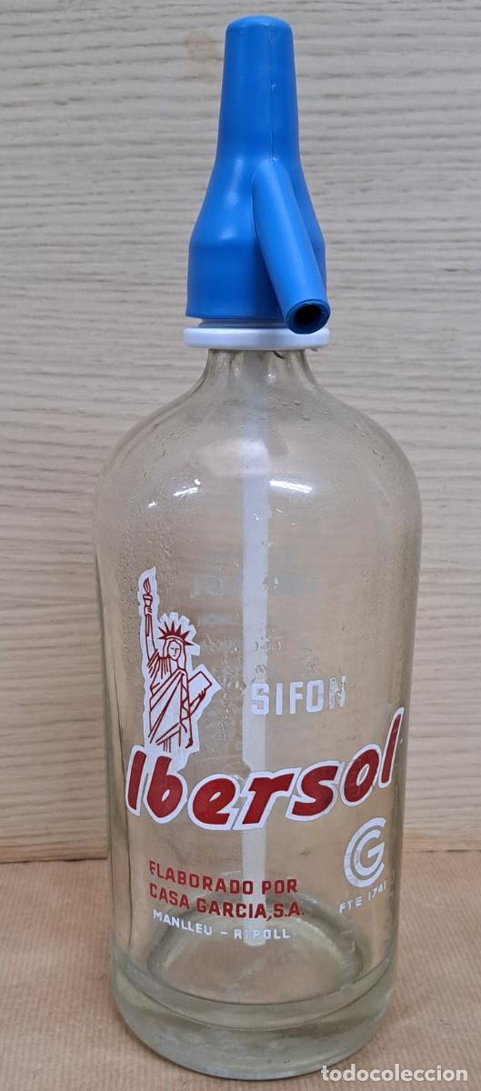 Botellas antiguas: Sif&oacute;n Ibersol Manlleu - Ripoll - Foto 1