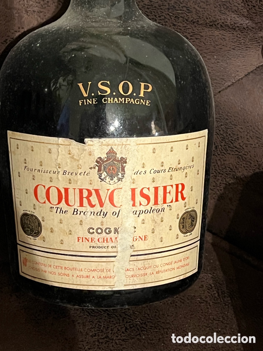 Botellas antiguas: Botella COGNAC COURVOISIER - Foto 3
