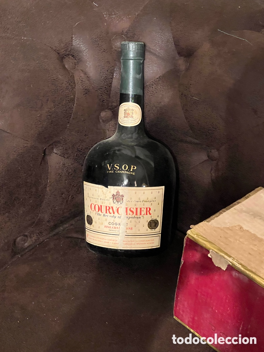 Botellas antiguas: Botella COGNAC COURVOISIER - Foto 1