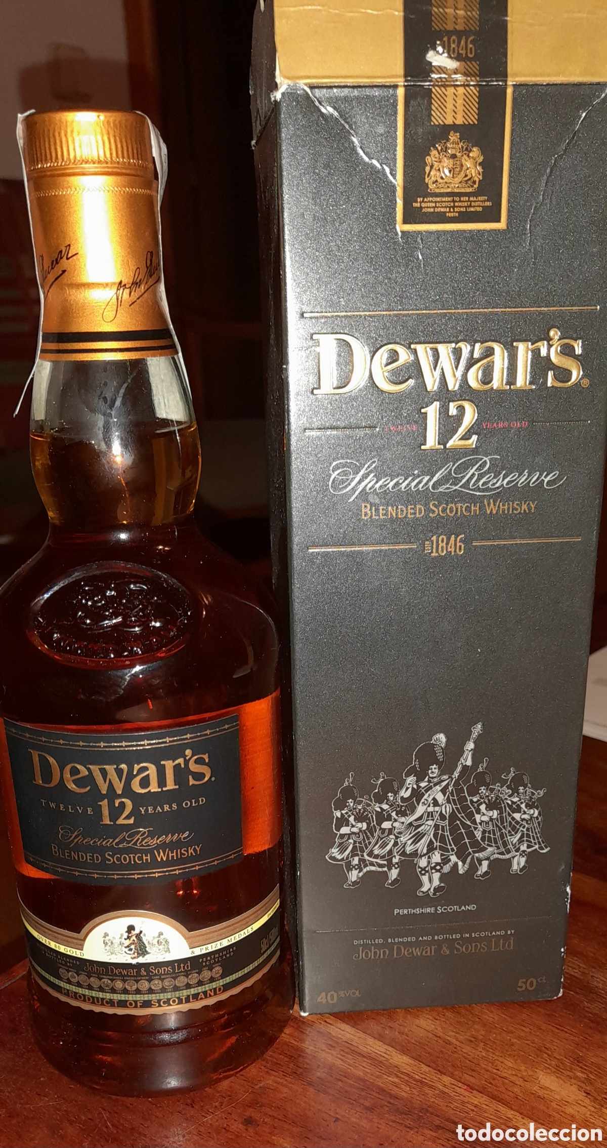 Botellas antiguas: Botella DEWARS 12 Reserva especial - Foto 1