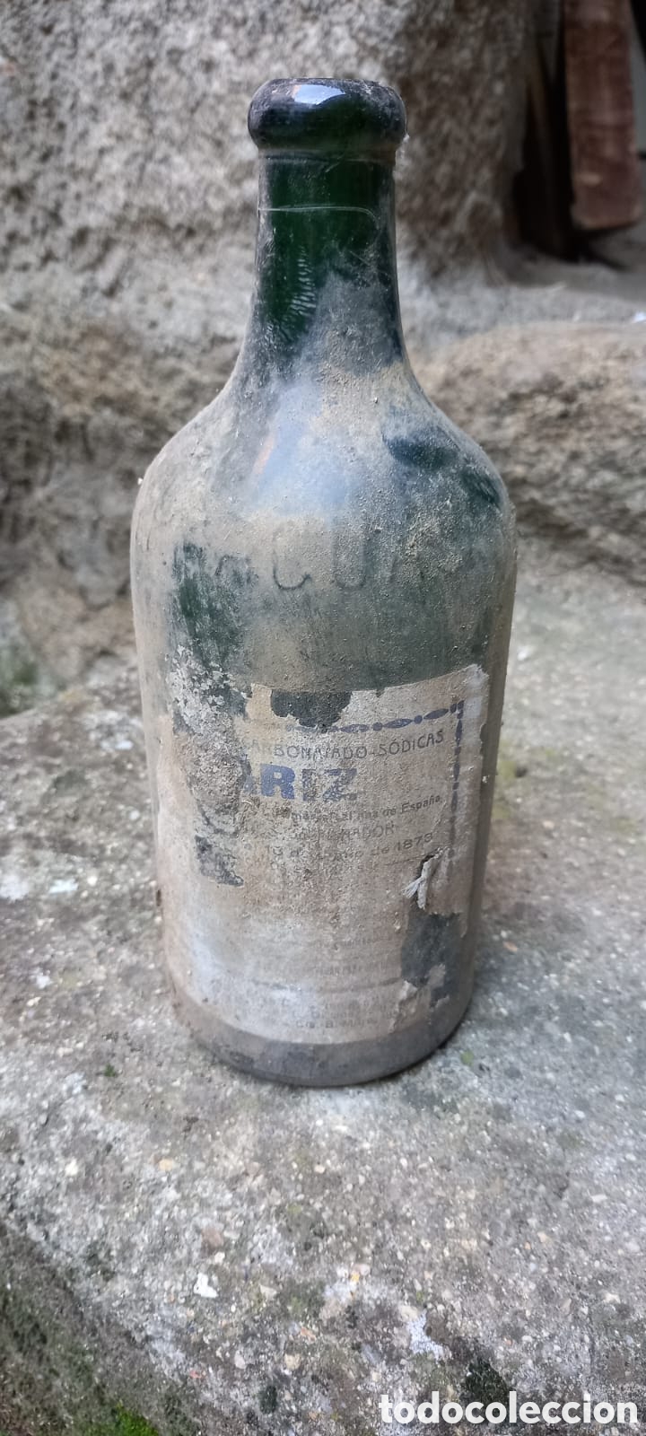 Botellas antiguas: Botella agua mondariz - Foto 1