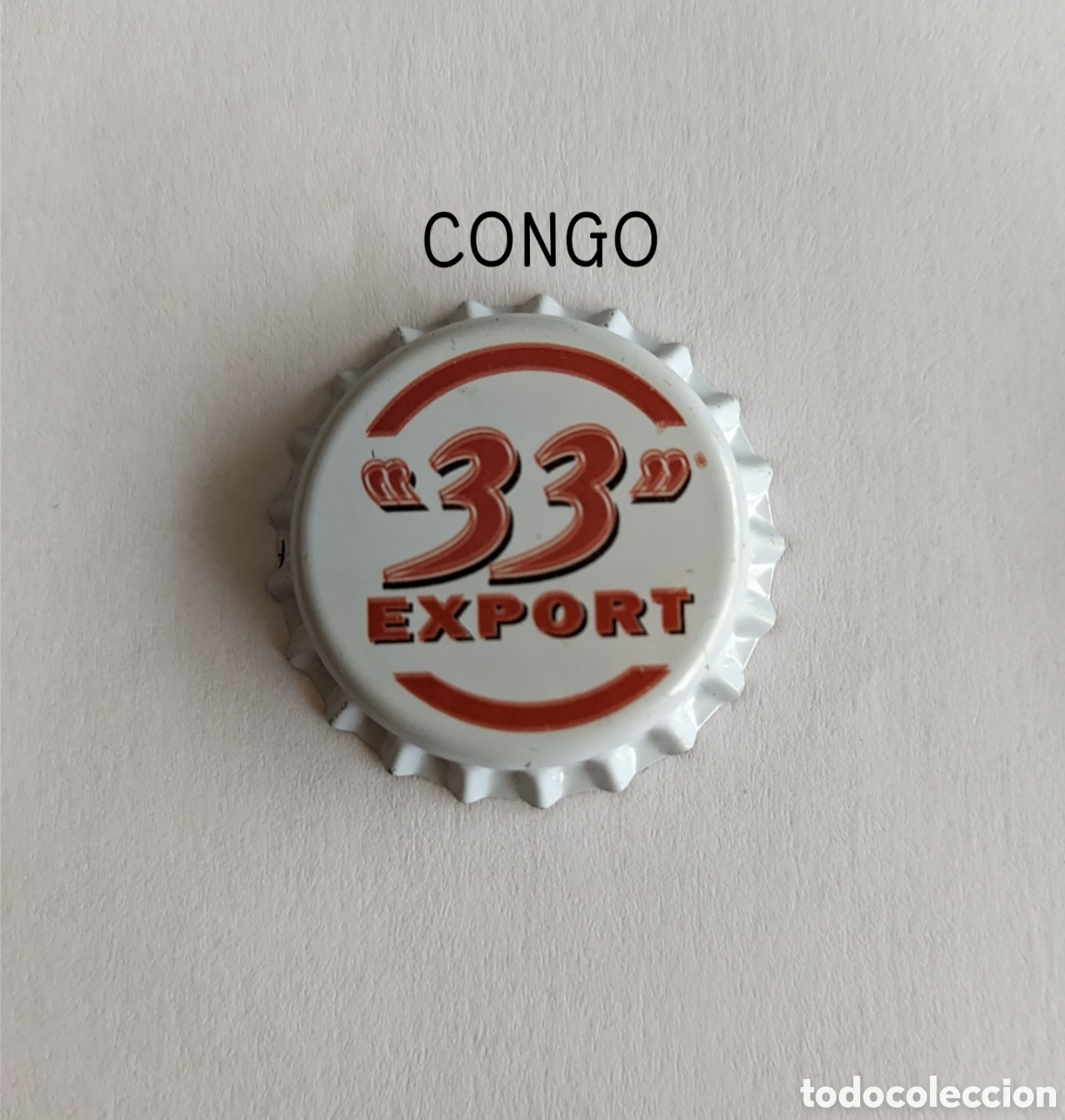 Botellas antiguas: Chapa corona sin usar del Congo - Foto 1