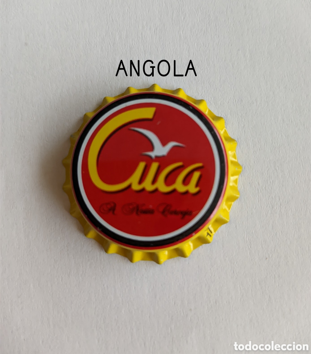 Botellas antiguas: Chapa corona sin usar de Angola - Foto 1