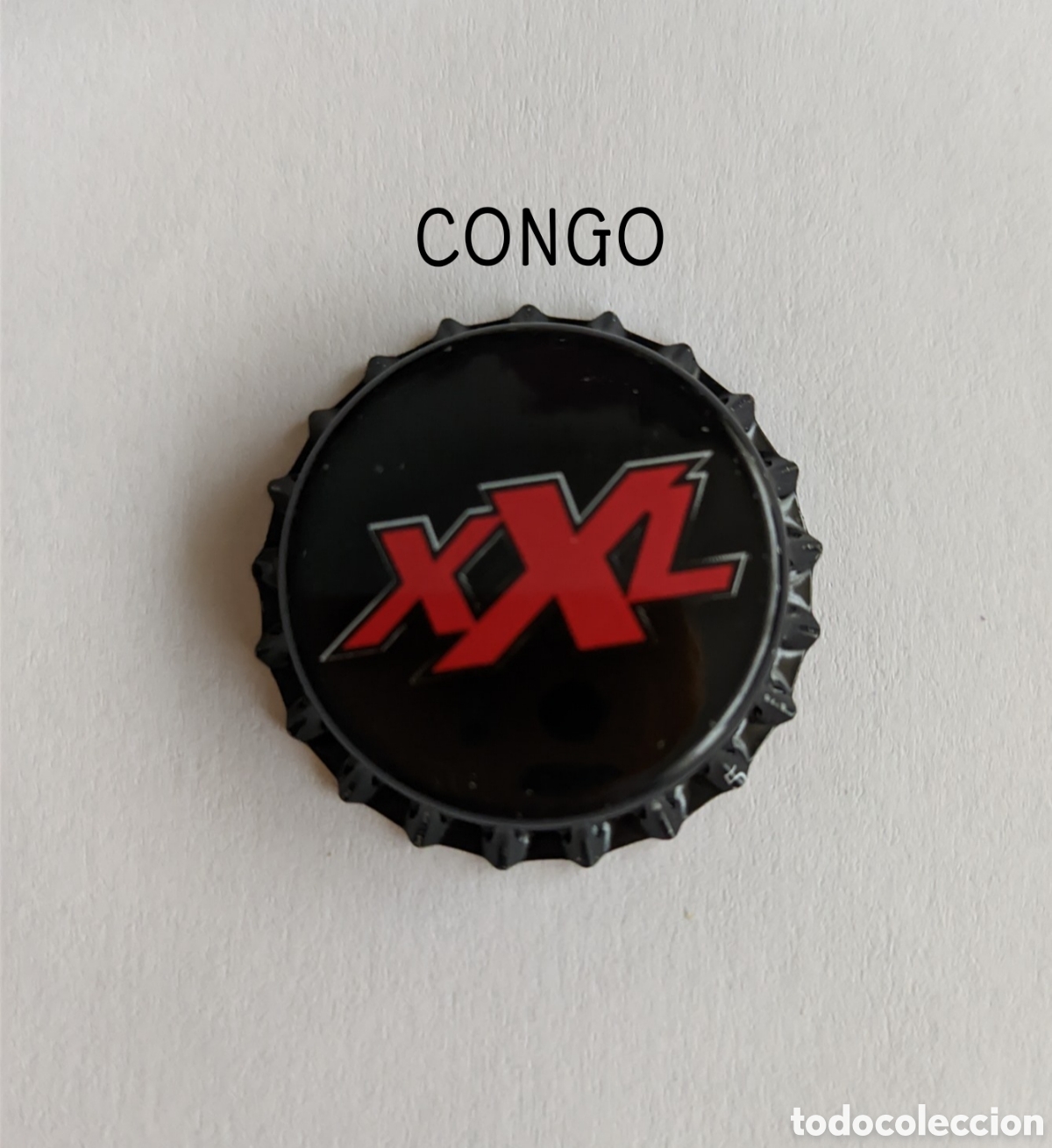 Botellas antiguas: Chapa corona sin usar del Congo - Foto 1