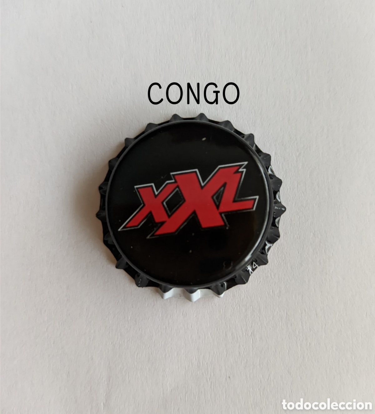 Botellas antiguas: Chapa corona sin usar del Congo - Foto 1