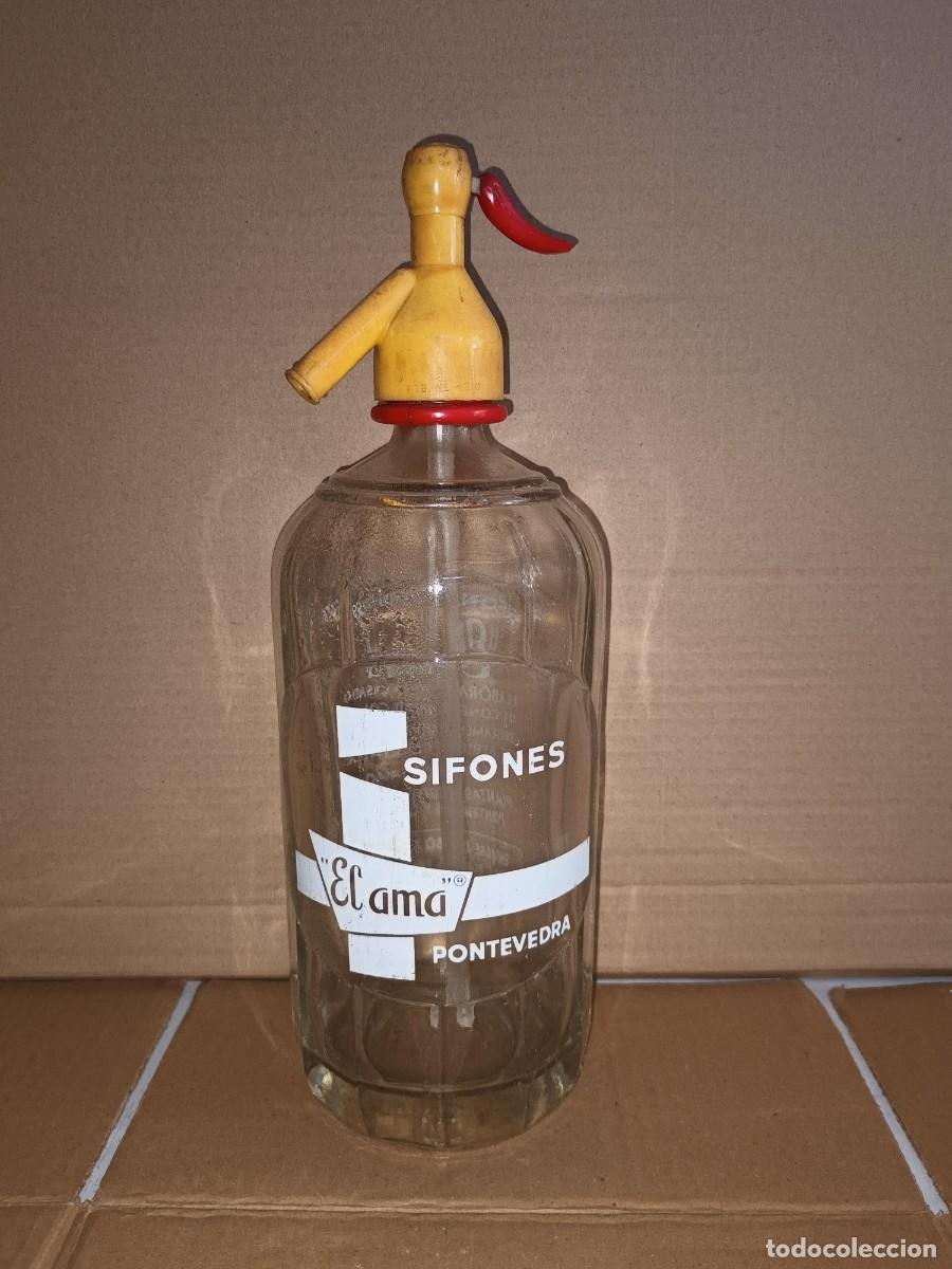 Botellas antiguas: SIFONES EL AMA (PONTEVEDRA) - Foto 1