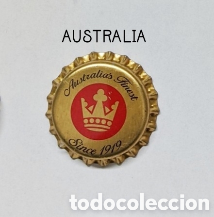 Botellas antiguas: Chapa corona sin usar de Australia - Foto 1