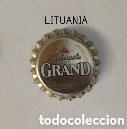 Botellas antiguas: Chapa corona sin usar de Lituania - Foto 1