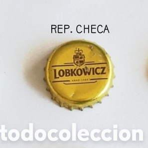 Botellas antiguas: Chapa tap&oacute;n corona Rep. Checa - Foto 1