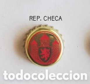 Botellas antiguas: Chapa tap&oacute;n corona Rep. Checa - Foto 1