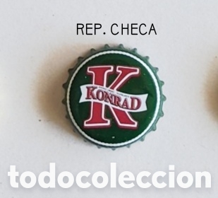 Botellas antiguas: Chapa tap&oacute;n corona Rep. Checa - Foto 1