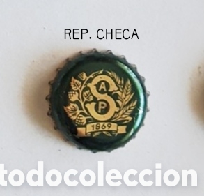 Botellas antiguas: Chapa tap&oacute;n corona Rep. Checa - Foto 1
