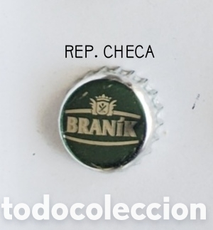 Botellas antiguas: Chapa tap&oacute;n corona Rep. Checa - Foto 1