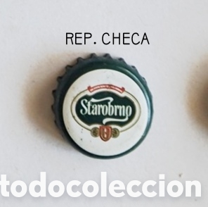 Botellas antiguas: Chapa tap&oacute;n corona Rep. Checa - Foto 1