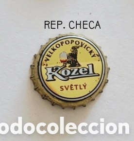 Botellas antiguas: Chapa tap&oacute;n corona Rep. Checa - Foto 1
