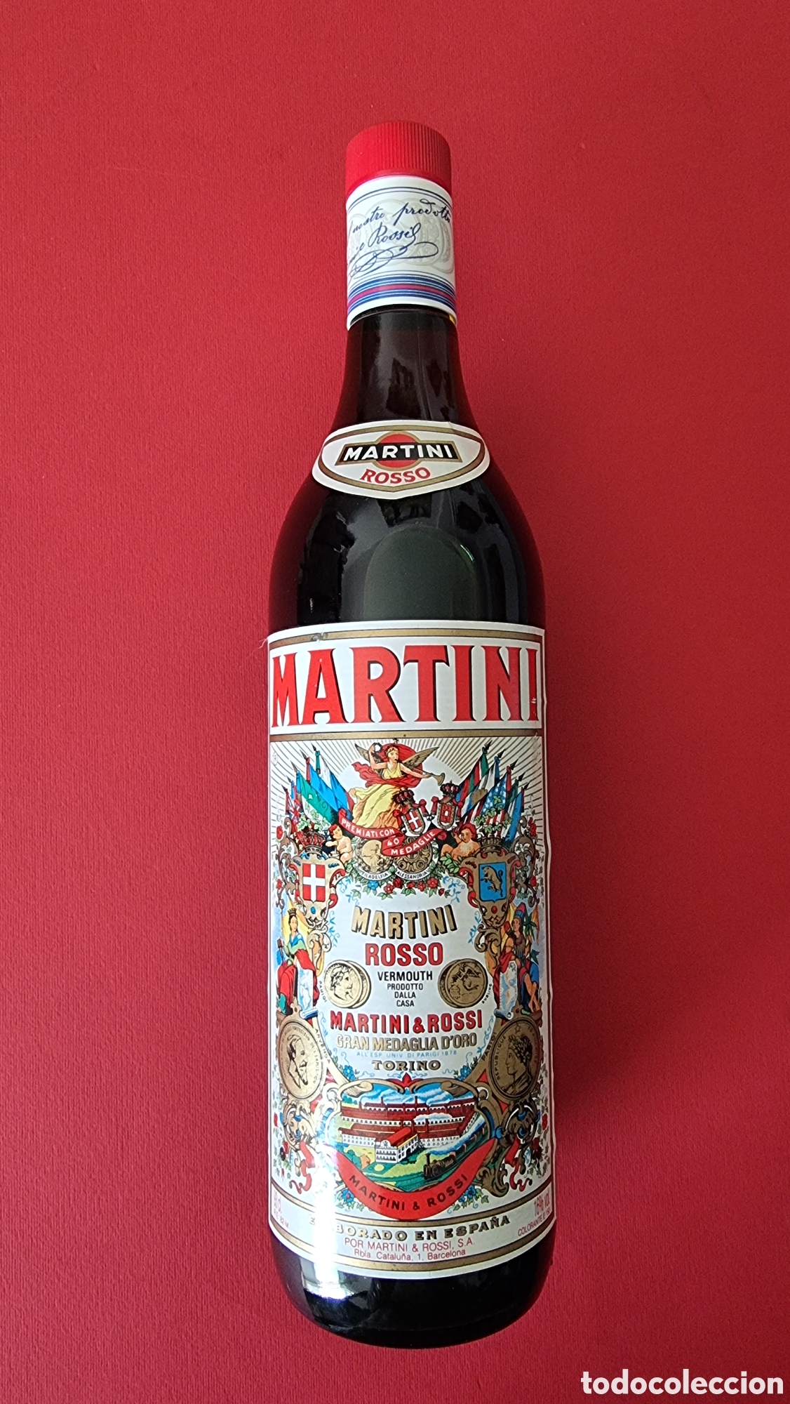 Botellas antiguas: Martini Rosso Vermouth - Foto 1