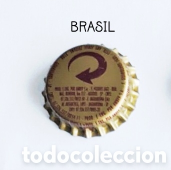 Botellas antiguas: Chapa corona sin usar de Brasil - Foto 1