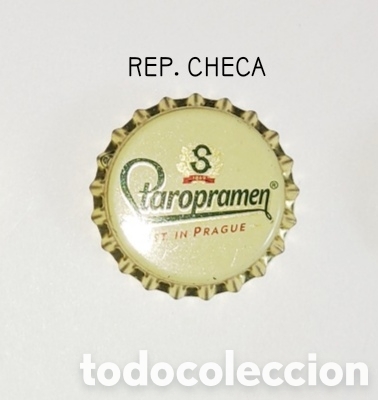 Botellas antiguas: Chapa corona sin usar Rep. Checa - Foto 1