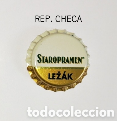 Botellas antiguas: Chapa corona sin usar Rep. Checa - Foto 1