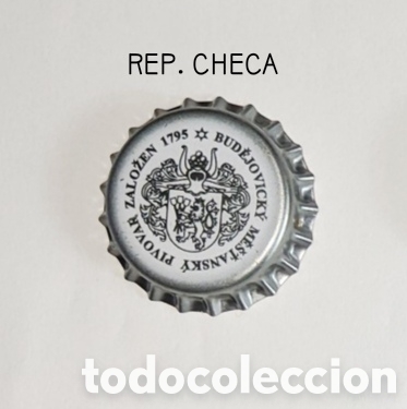 Botellas antiguas: Chapa corona sin usar Rep. Checa - Foto 1