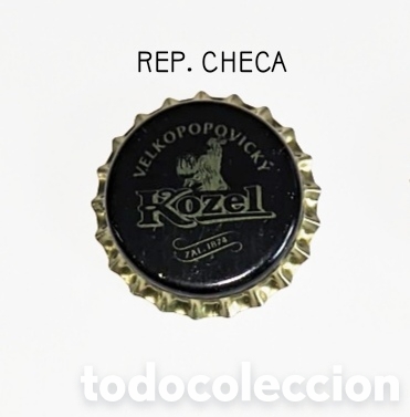 Botellas antiguas: Chapa corona sin usar Rep. Checa - Foto 1