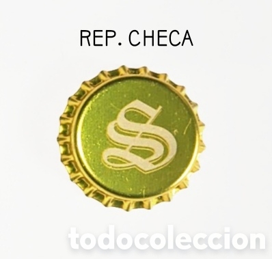 Botellas antiguas: Chapa corona sin usar Rep. Checa - Foto 1