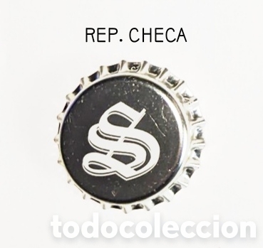 Botellas antiguas: Chapa corona sin usar Rep. Checa - Foto 1