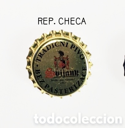 Botellas antiguas: Chapa corona sin usar Rep. Checa - Foto 1