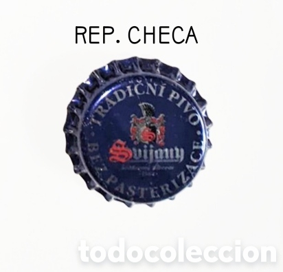 Botellas antiguas: Chapa corona sin usar Rep. Checa - Foto 1