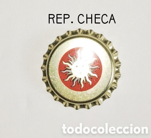 Botellas antiguas: Chapa corona sin usar Rep. Checa - Foto 1