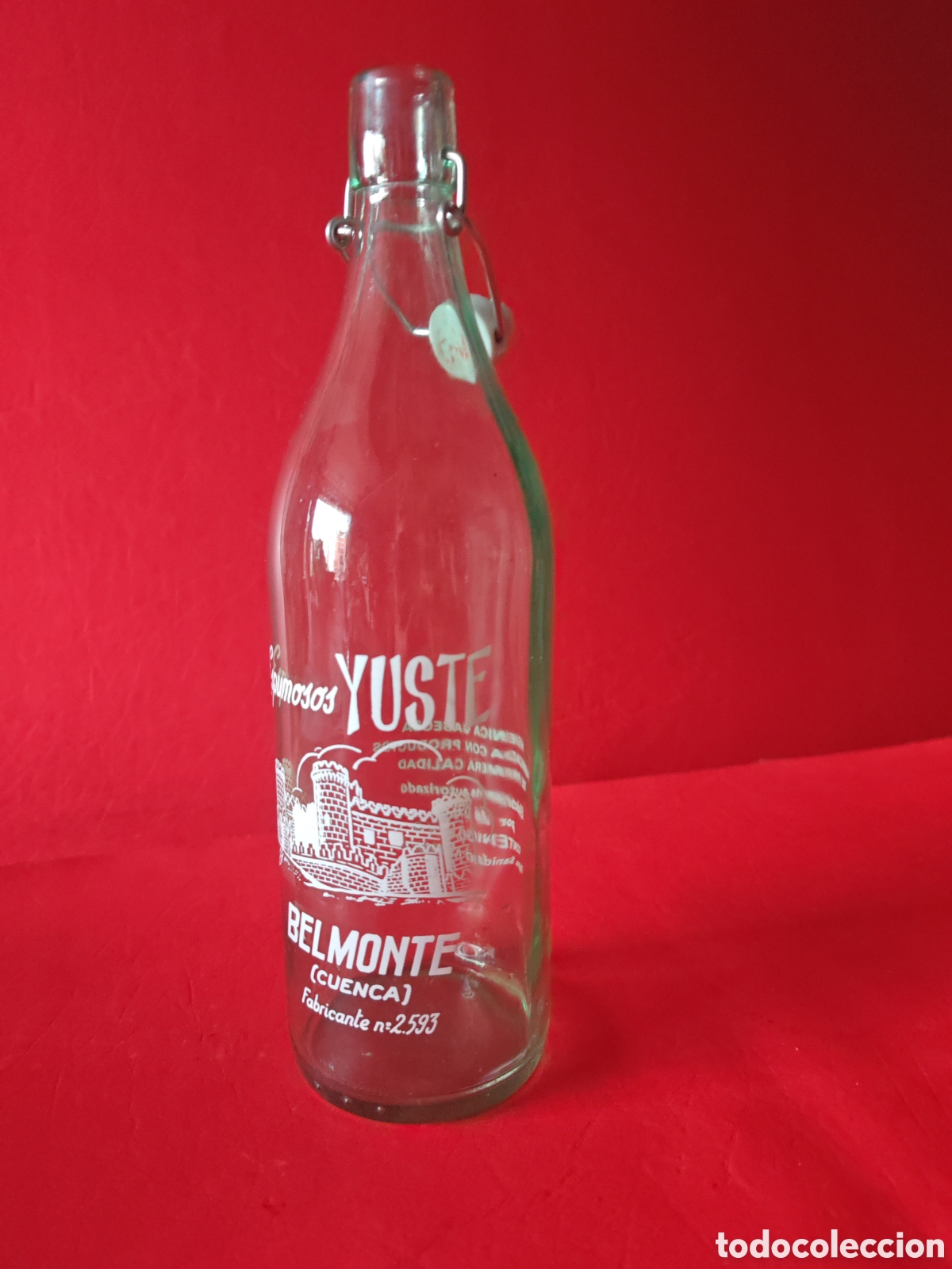 Botellas antiguas: Antigua botella de gaseosa Yuste - Foto 1