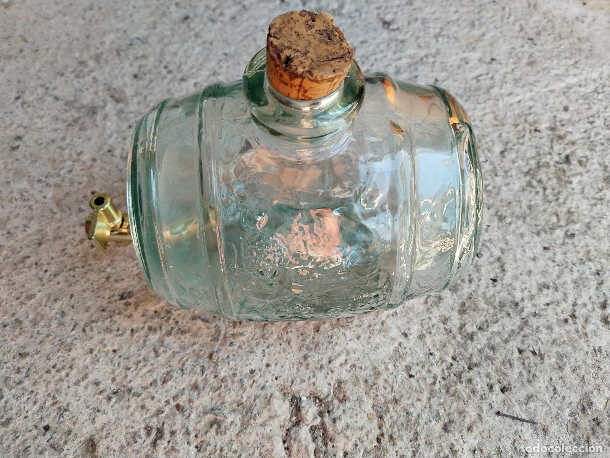 Botellas antiguas: TONEL PEQUE&Ntilde;O DE CRISTAL - Foto 5