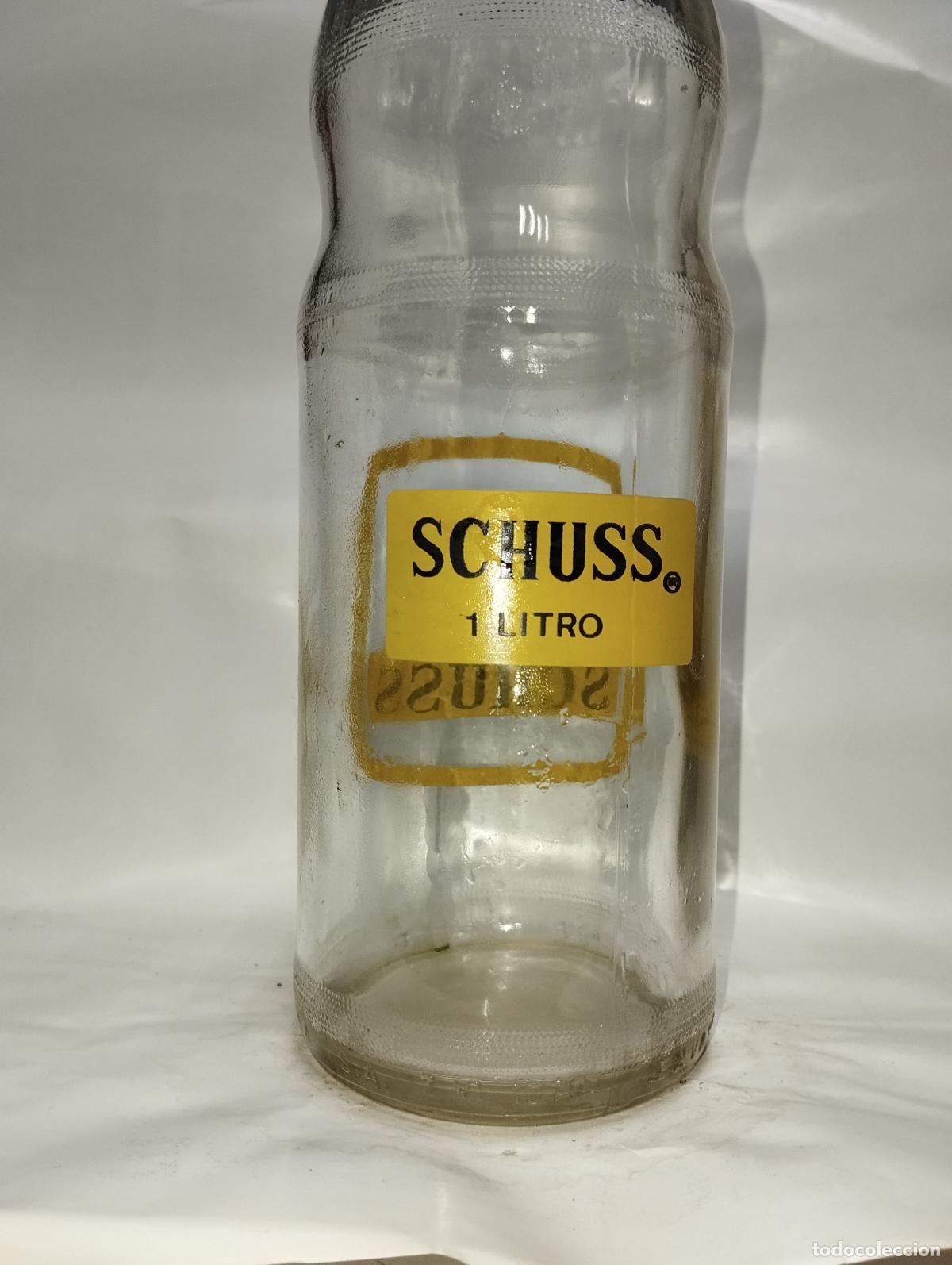 Botellas antiguas: Botella de gaseosa refresco schuss - Foto 2