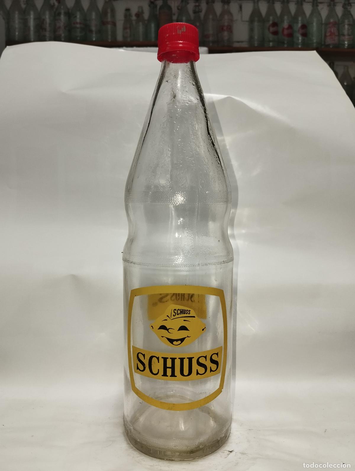 Botellas antiguas: Botella de gaseosa refresco schuss - Foto 1