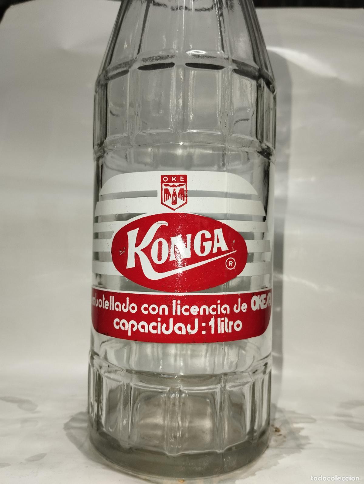 Botellas antiguas: Botella de gaseosa konga - Foto 2
