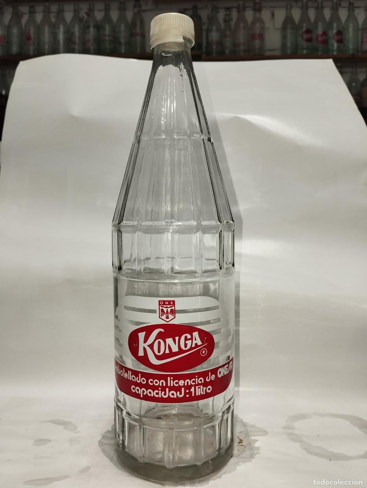 Botellas antiguas: Botella de gaseosa konga - Foto 1