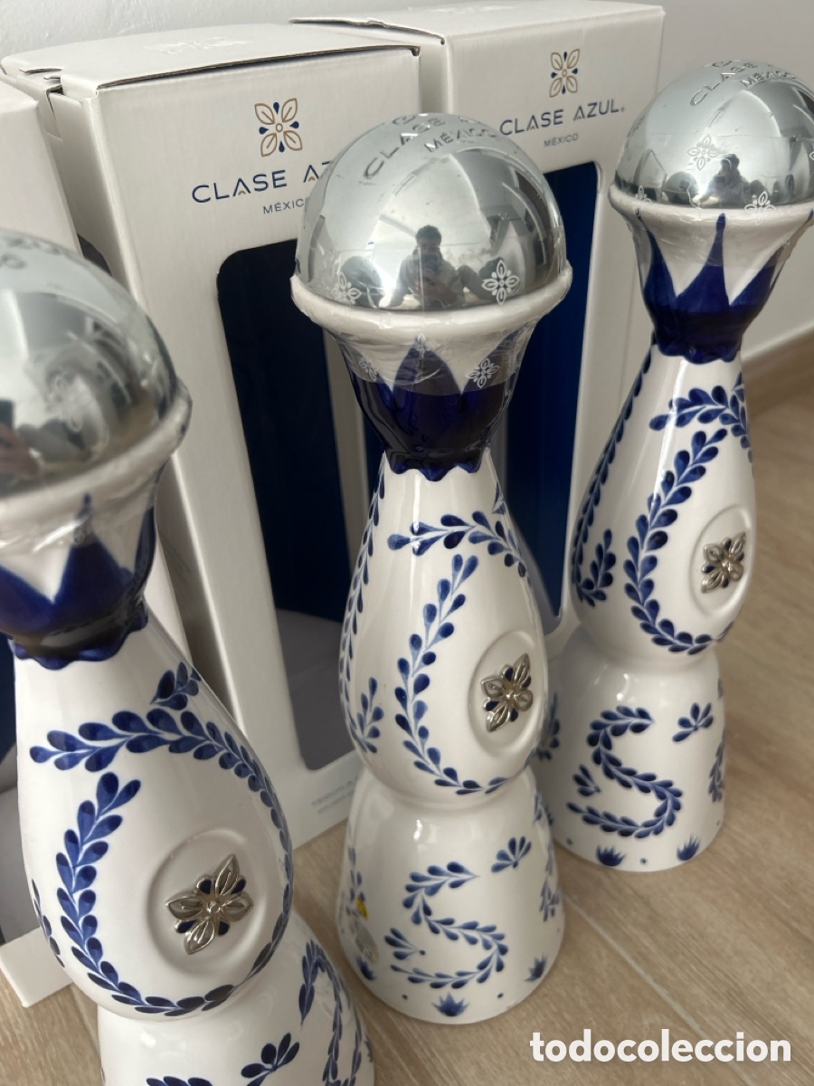 Botellas antiguas: Botellas clase azul reposado - Foto 3
