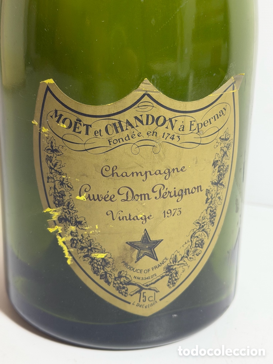 Botellas antiguas: ANTIGUA BOTELLA DOM PERIGNON 1973 - Foto 2