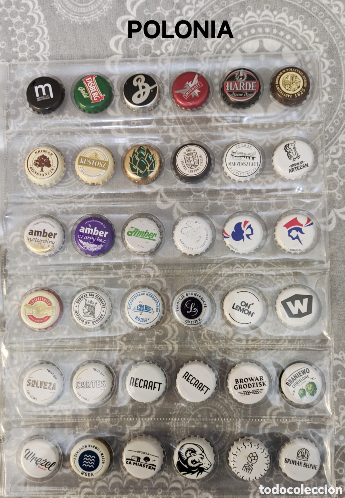 Botellas antiguas: Chapas corona a elegir de Polonia - Foto 1