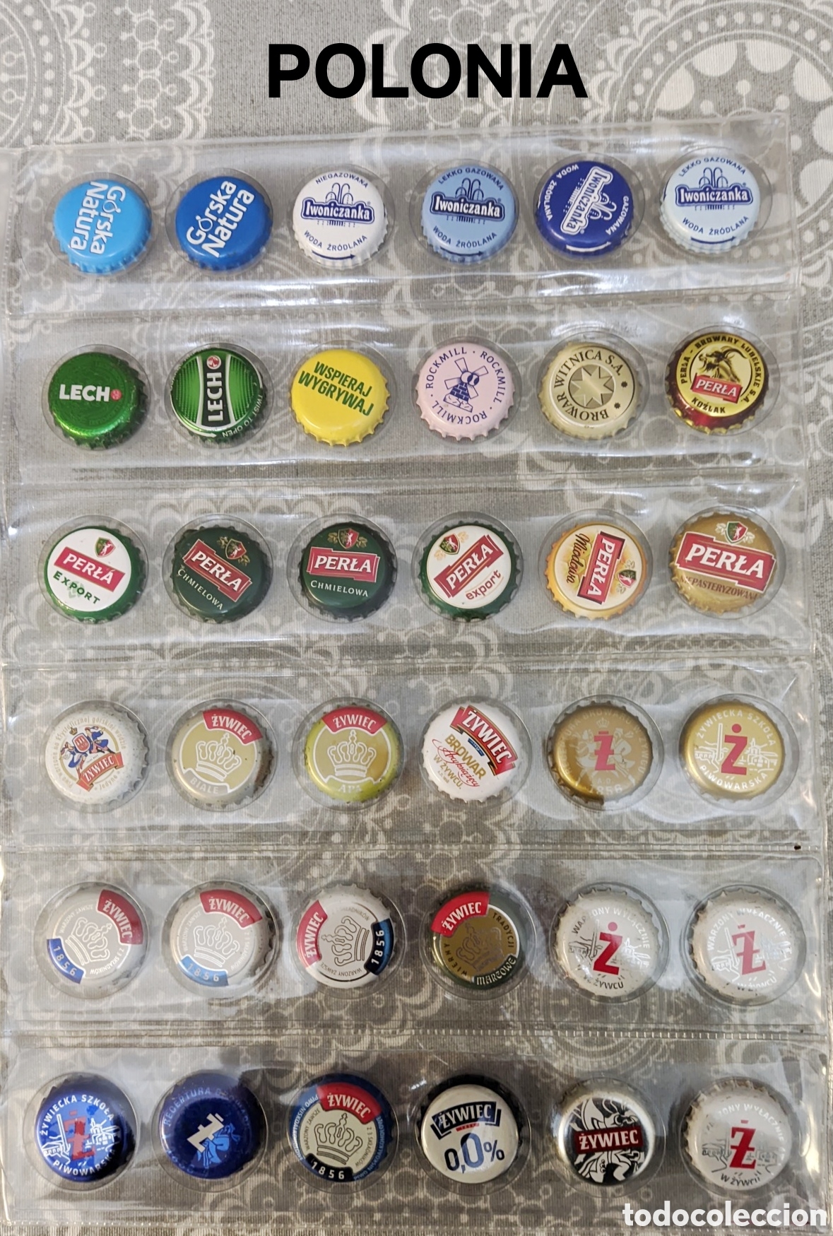 Botellas antiguas: Chapas corona a elegir de Polonia - Foto 1