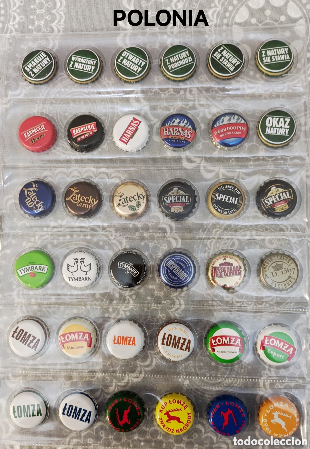 Botellas antiguas: Chapas corona a elegir de Polonia - Foto 1