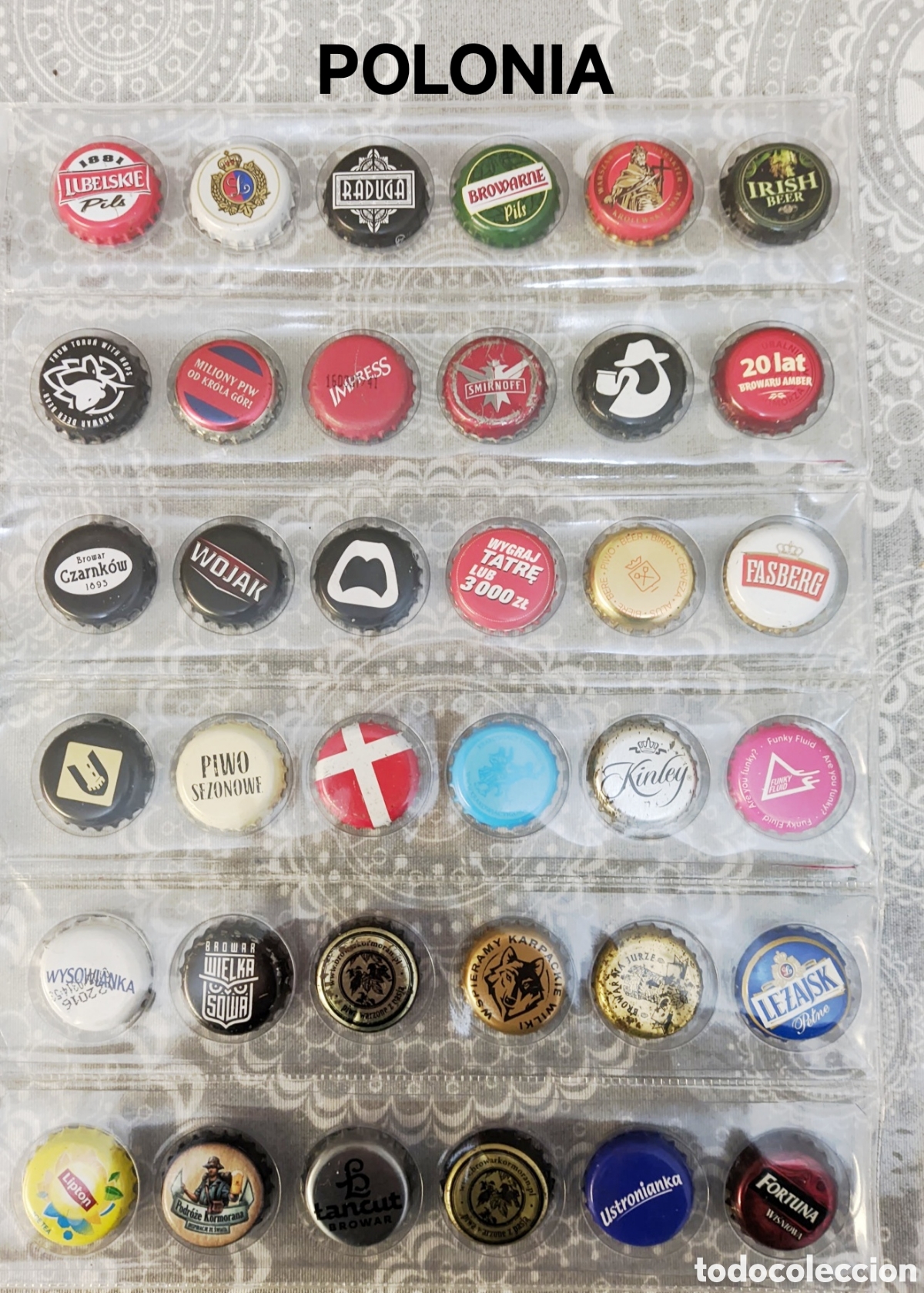 Botellas antiguas: Chapas corona a elegir de Polonia - Foto 1