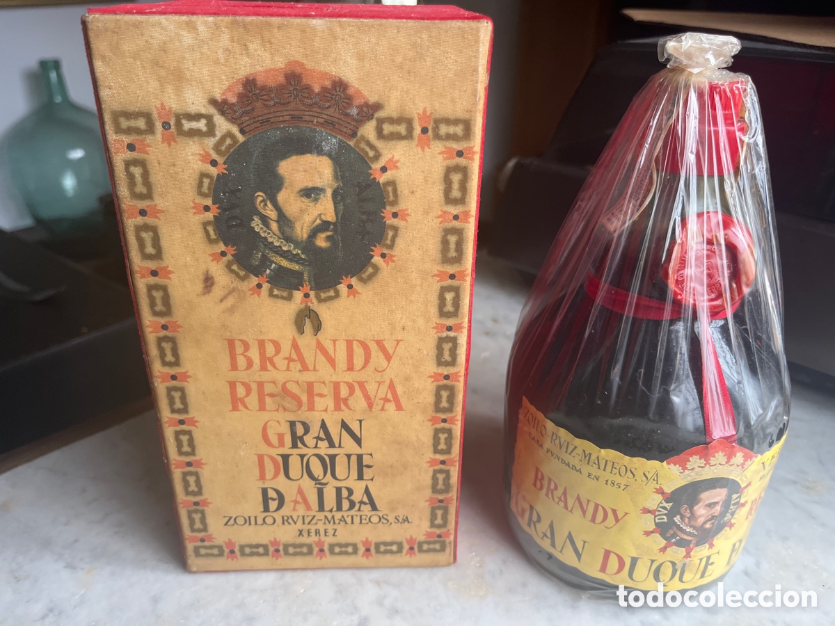 Botellas antiguas: Botella Brandy Reserva Gran Duque De Alba - Foto 1