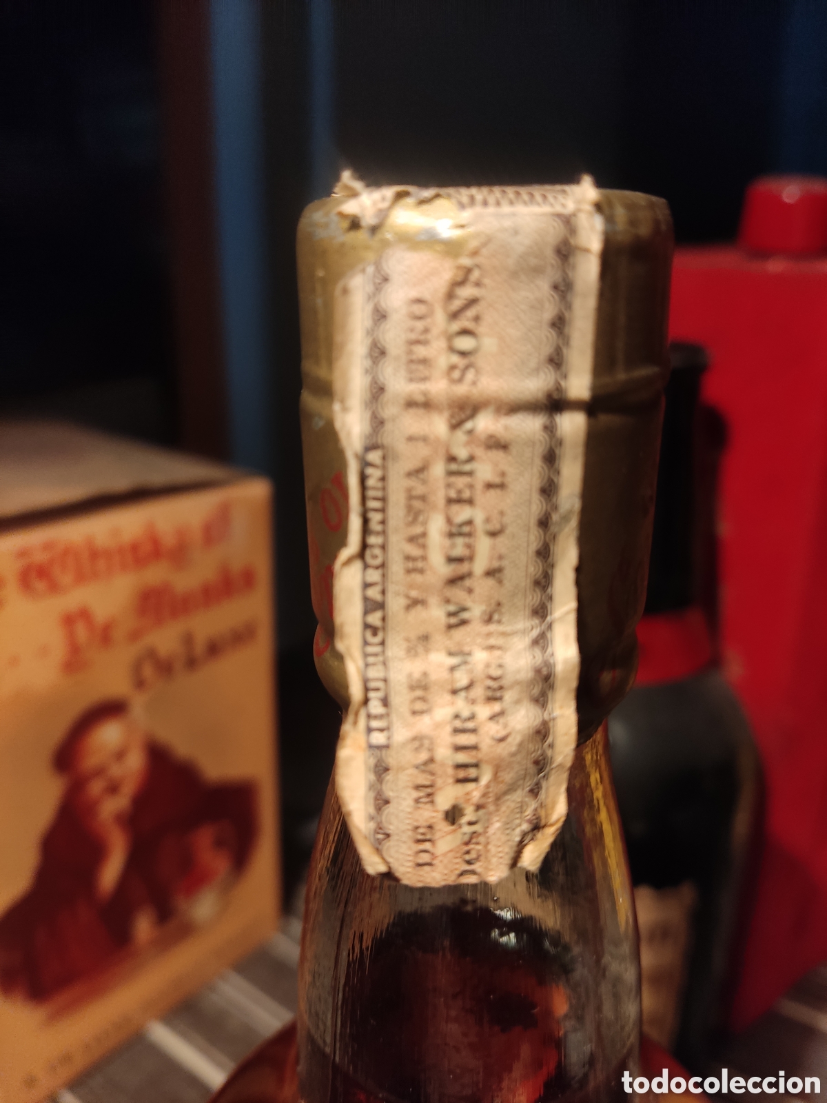 Botellas antiguas: Whisky Smuggler 1 litro - Foto 4