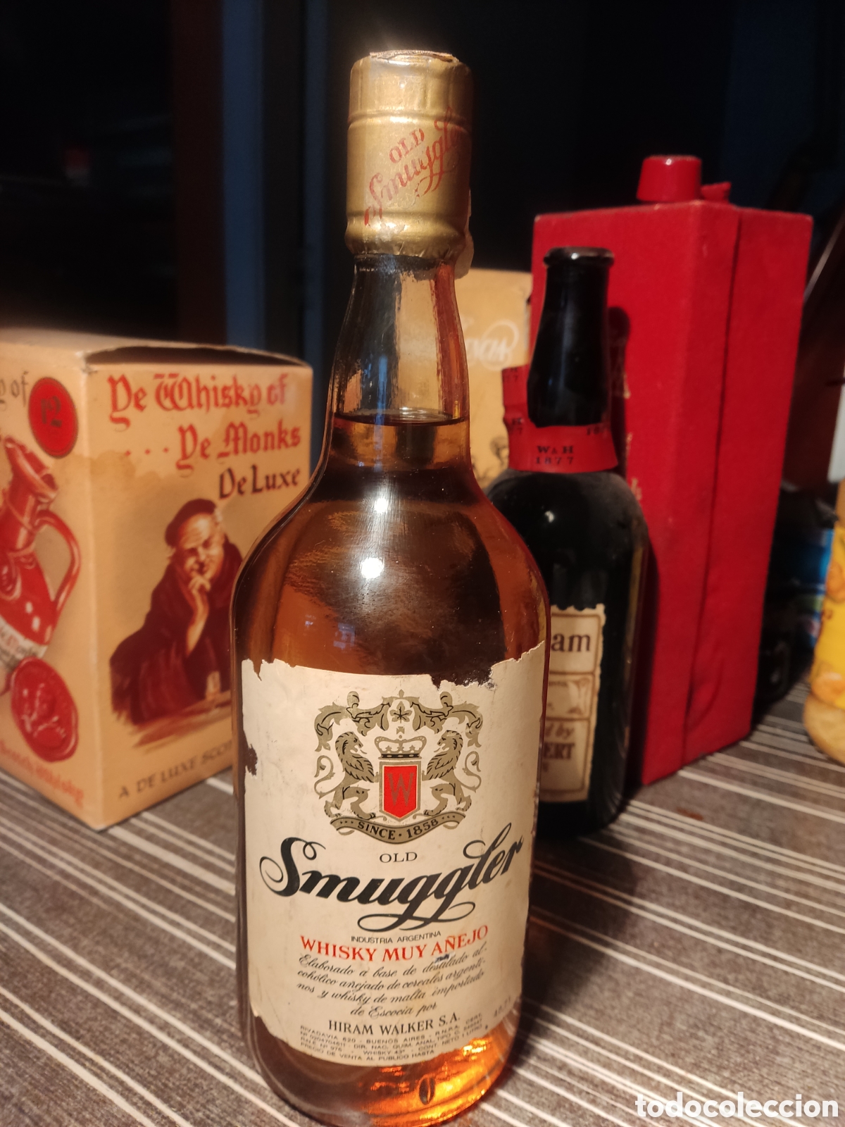 Botellas antiguas: Whisky Smuggler 1 litro - Foto 5