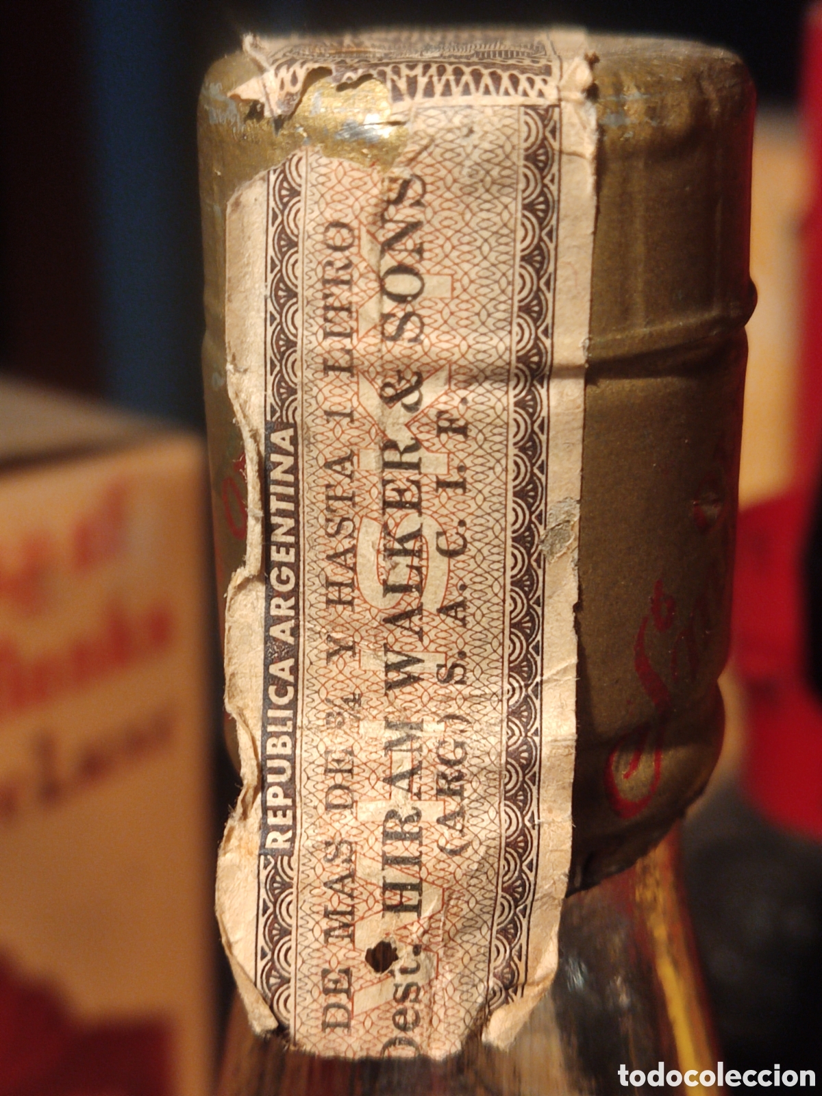 Botellas antiguas: Whisky Smuggler 1 litro - Foto 8