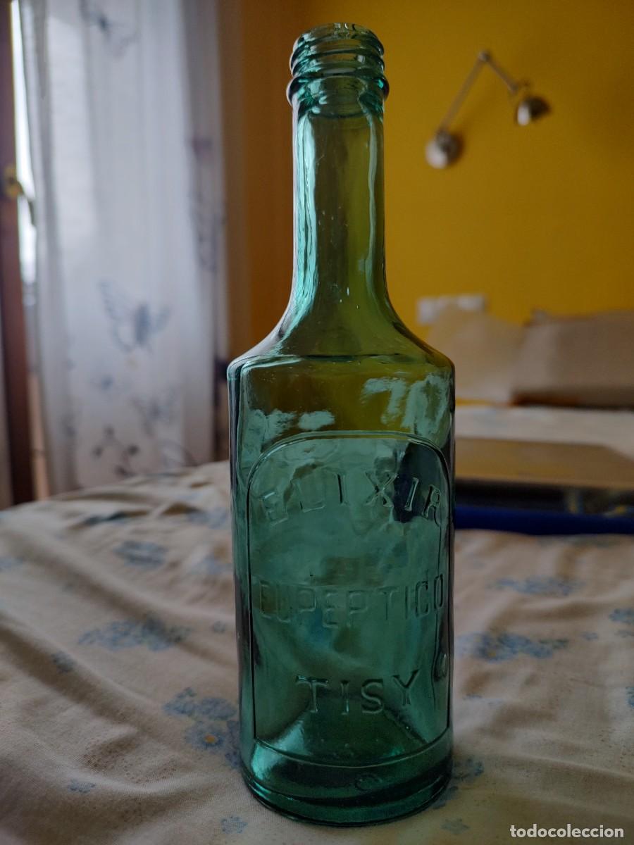 Botellas antiguas: Botella elixir eup&eacute;ptico Tisy - Foto 2
